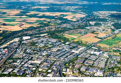 Industrial Park At The Oise River In France