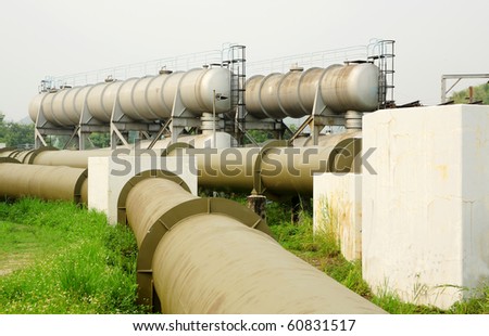 Similar – Foto Bild Wasserleitungen auf einer Baustelle.