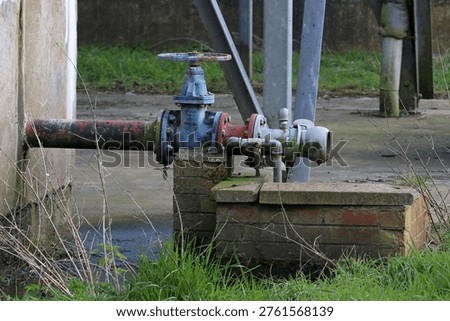 Industrial pipework at a processing facility
