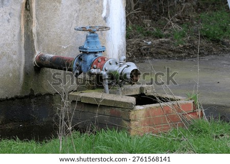 Industrial pipework at a processing facility