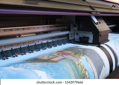 Industrial printing modern digital inkjet printer  - Shutterstock ID 1543979666