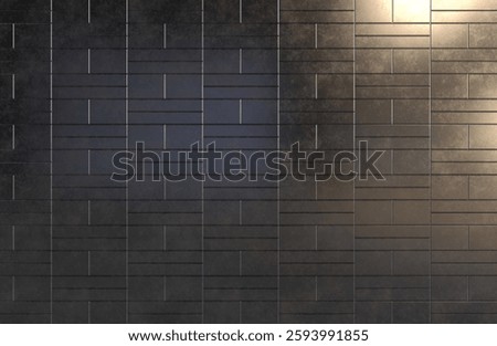 Industrial Rectangular Wall Cladding with Luxury Metal Finish
