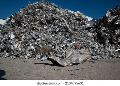 industrial Recycling. Metall junkyard. recycling industry