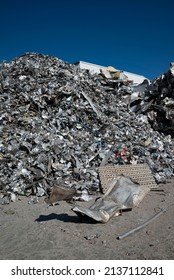 industrial Recycling. Metall junkyard. recycling industry