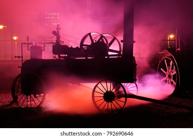 Industrial Revolution, Steam Tractor, Museum Of Industry Reenactment, Bethlehem, PA, USA, November 19, 2011