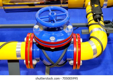 Industrial Rotary Valve And Piping.