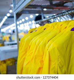 Industrial Size Clothes Factory In Asia.