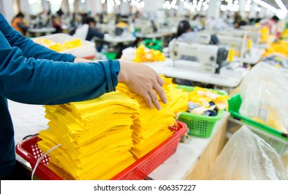 Industrial Size Clothes Factory In Asia.