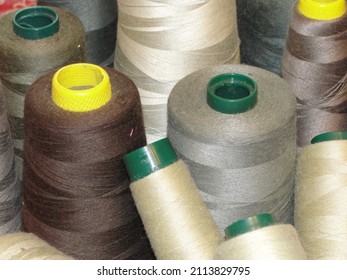 Industrial Size Thread Cones Earth Tones