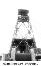 Industrial Stage Winch For Shaft Sinking And Drilling Derrick In MaCheng Iron Mine On July 12, 2012, Luannan County, Hebei Province, China 