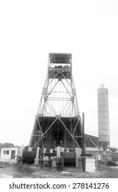 Industrial Stage Winch For Shaft Sinking And Drilling Derrick In MaCheng Iron Mine On July 12, 2012, Luannan County, Hebei Province, China 