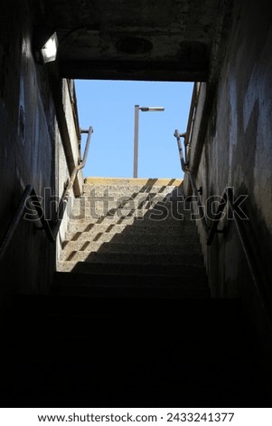 Industrial stairs in the inner city.