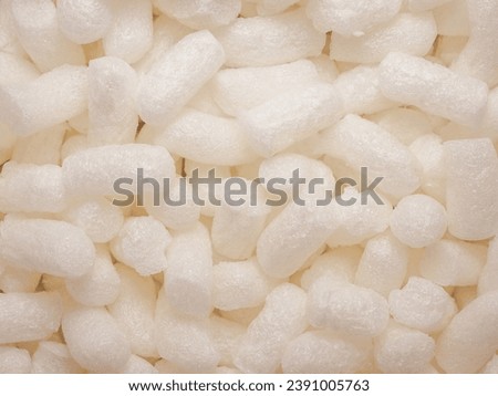industrial style White polystyrene beads texture useful as a background