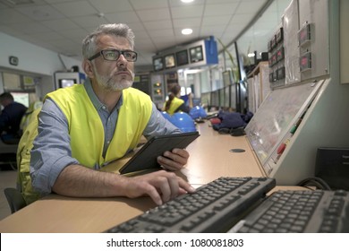 Industrial Technician In Control Room