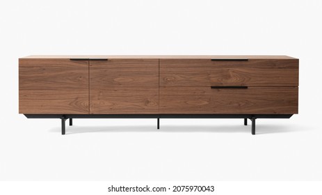 Industrial TV cabinet wooden furniture - Shutterstock ID 2075970043