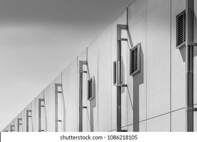 Industrial wall with patterns