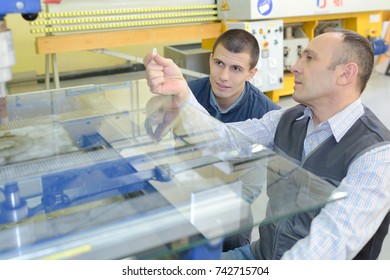 Industrial Workers In Print Factory