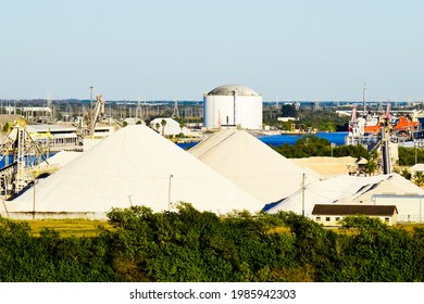 Industrial Yard At Port Of Tampa Bay FL USA