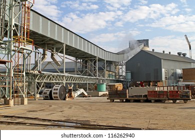 Industrial Zone Conveyor Belt System On Gold Mine South Africa