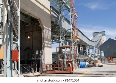 Industrial Zone Conveyor Belt System On Gold Mine South Africa