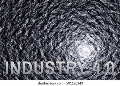 Industry 4.0 Concept stone background