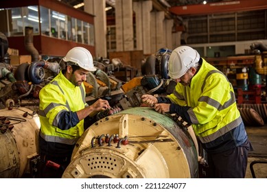 Industry engineer worker at factory. Engineer assembling industrial equipment in engineering factory
