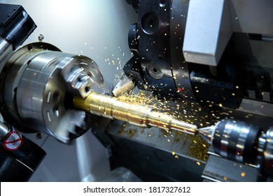 Industry milling mechanical turning metal working process metals parts ,Manufacturing industrial - Shutterstock ID 1817327612