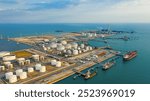 Industry oil refinery oil, gas refinery background, Business petrochemical industrial, Refinery oil and gas factory power and fuel energy, Ecosystem estates. Fuel refinery industry for transportation