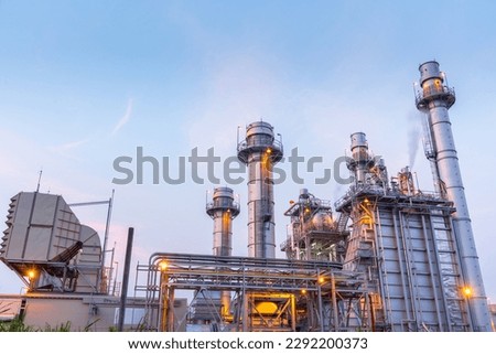 industry power plant with natural gas power