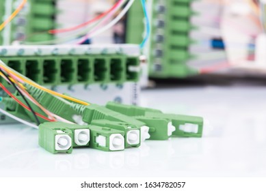 Industry Technology Network Hardware, Fiber Optical Cables With Patch Panel