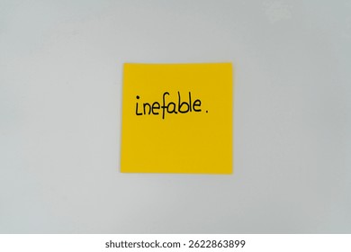 Ineffable Posit with white background