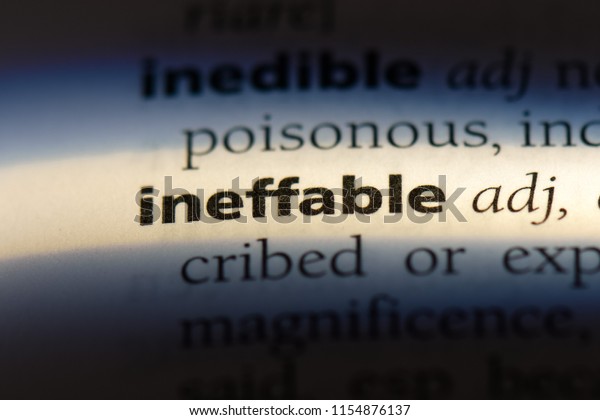 Ineffable Word Dictionary Ineffable Concept Stock Photo Edit Now 1154876137