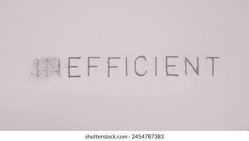 Inefficient Word Improve To Efficient Text Concept