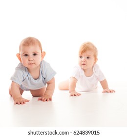 Infants crawling race