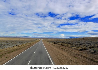infinite road in the desert