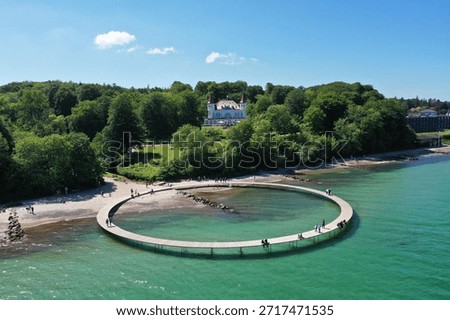 Infinity bridge in Aarhus Denmark