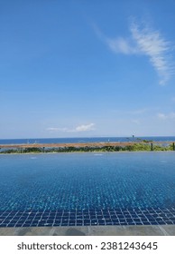 Infinity pool with ocean view