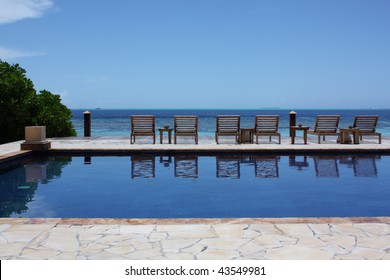 Infinity Pool On The Maldives