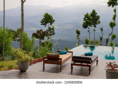 Infinity Pool With A View To The Forest