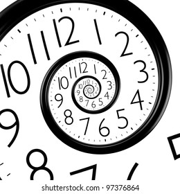  Infinity Time Spiral Clock