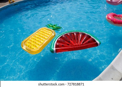swimming with inflatables