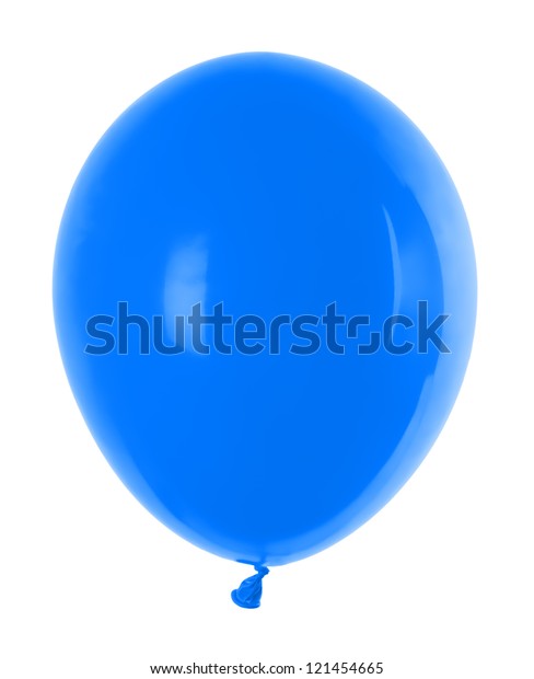 Big Blue Balloon On White Background Stock Vector (Royalty Free 
