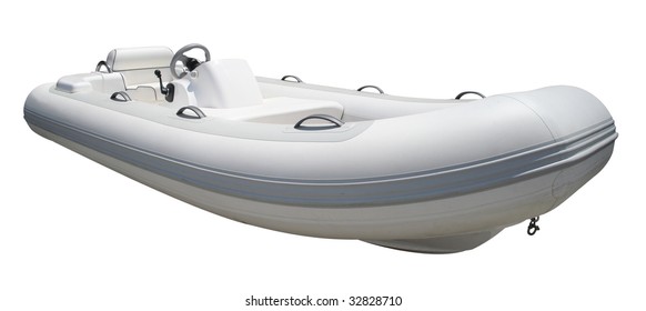 Inflatable Boat Isolated