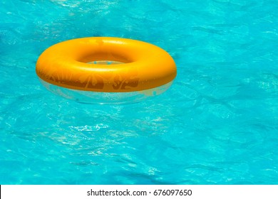 Inflatable Circle Floats On Surface Water Stock Photo 676097650 ...