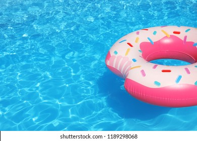 Inflatable Ring Floating Swimming Pool On Stock Photo 1189298068 ...