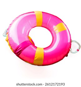 inflatable ring on white background