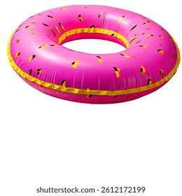 inflatable ring on white background