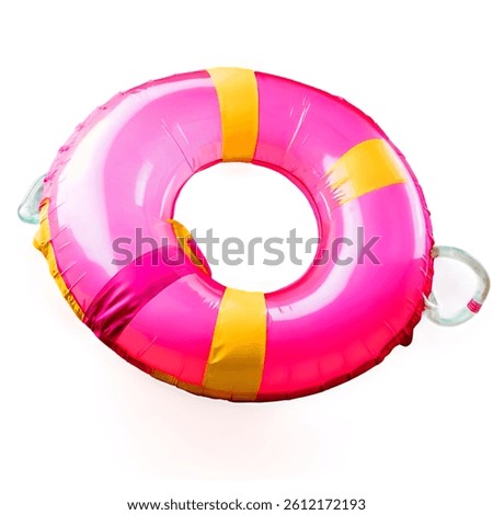 inflatable ring on white background