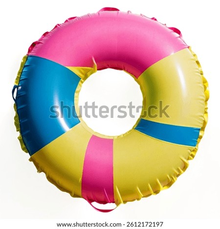 inflatable ring on white background