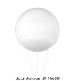 Inflatable sky advertising balloon. 3d illustration isolated on white background 